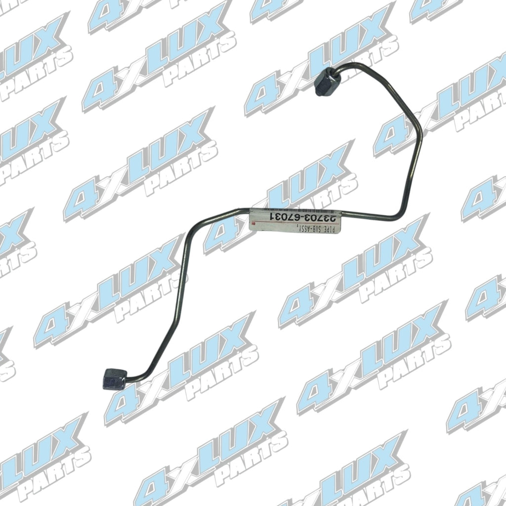 Toyota Hilux Prado 1 KZTE Injector Pipe No3 Genuine - 23703-67031